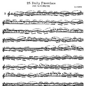 萨克斯谱 | 25 Daily Exercises 之3 H klose