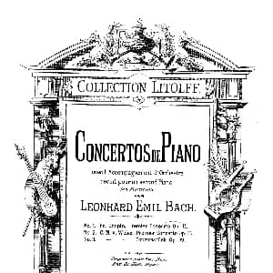 Piano Concerto No.1 in C Major Op.11, 钢琴谱 卡尔 玛利亚 冯 韦伯