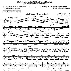 萨克斯谱 | 18 Exercicios ou Estudos de Marcel Mule Enelruy Lira 马瑟 穆勒18首练习曲—7 Marcel Mule 马瑟 穆尔