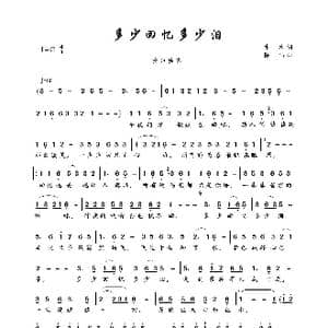 多少回忆多少泪_歌曲简谱_词曲:木木 陈伟