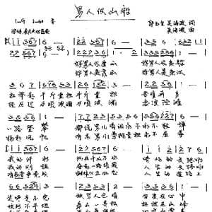 男人似山船_歌谱投稿_词曲:吴海波 吴海波