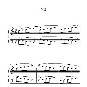 五.长句子的连奏20 钢琴谱