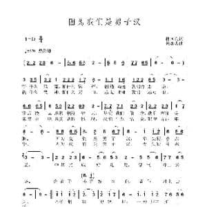 因为我们是男子汉_歌曲简谱_词曲:孙国良 黄永杰