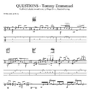 tommy emmanuel questions Tommy Emmanuel 吉他谱