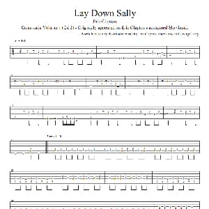 Lay down Sally 吉他谱 Eric Clapton