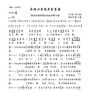 在你心里我并不重要_歌曲简谱_词曲:刘晓娟 刘晓娟