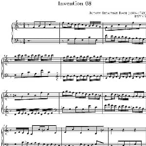 15首巴赫二部创意曲集 钢琴谱 巴赫