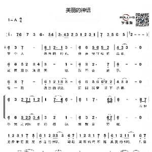 美丽的神话_歌谱投稿_词曲:王中信 崔俊荣