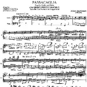 Passacaglia 帕萨卡利亚 小提琴 中提琴 亨德尔 哈尔沃森
