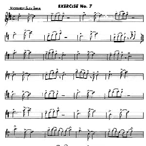 萨克斯谱 | Basic Jazz Conception for saxophone EXERCISE No.7 Lennie Niehaus