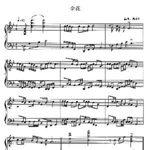 金花_歌曲简谱_词曲: 周乐生编曲