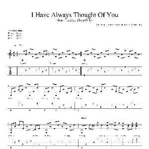 tommy emmanuel i have always thought of you version 2 吉他谱