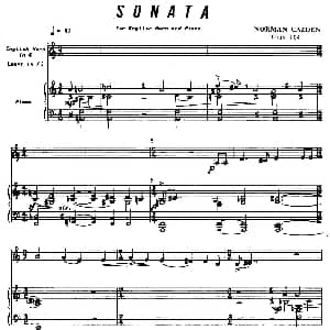 Sonata 英国管与钢琴奏鸣曲 卡茨顿