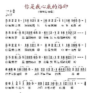 你是我心底的烙印_歌谱投稿