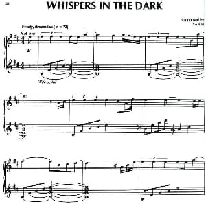 Whispers in the Dark 钢琴谱 美 雅尼 Yanni