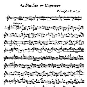 小提琴谱 | 42首练习曲或隨想曲之16 克莱采尔