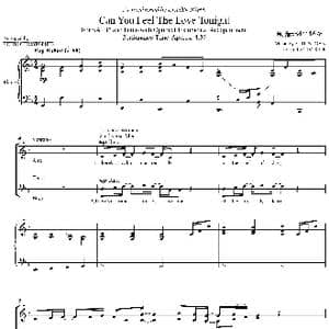 Can You Feel The Love Tonight 混声合唱谱_歌曲简谱