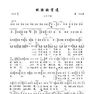 做你的雪莲_歌曲简谱_词曲:雪山 雪山