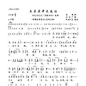 不在其中不流泪_歌曲简谱_词曲:易茗 赵季平