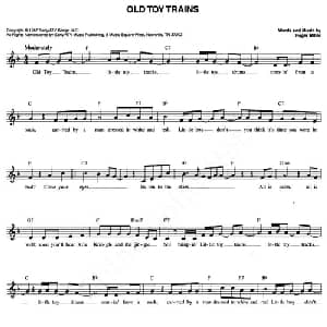 OLD TOY TRAINS_外国歌谱