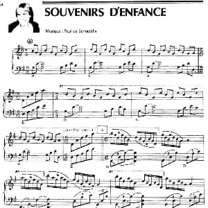SOUVENIRS D'ENFANCE 钢琴谱