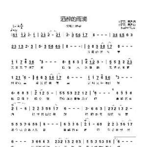 酒醉的雨滴_歌曲简谱_词曲:杰哥哥 雨思 杰哥哥 雨思