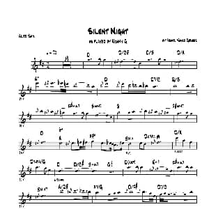 萨克斯谱 | Silent Night 中音萨克斯