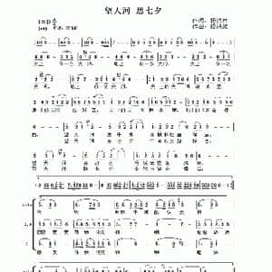 望天河 思七夕_歌曲简谱_词曲:杨洪林 杨洪波