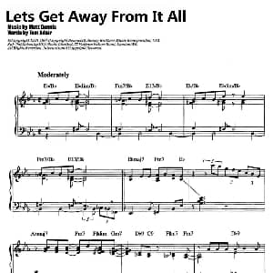 Lets Get Away From It All 钢琴谱 Matt Dennis