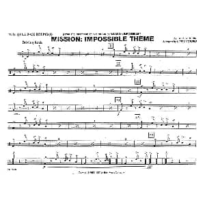 MISSION:IMPOSSIBLE THEME 分谱 低音鼓