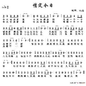 情定今日_歌谱投稿