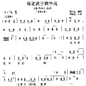豫南皮影戏 保定武王锦华夷 金鸡岭 选段 邓禅玉唱 陈人生