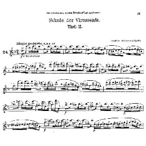 长笛曲谱 | Schule der Virtuosität. Op. 60 24 丹麦 安德森