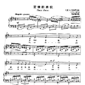 爱情的喜悦 意大利 _外国歌谱_词曲: 意 J.马尔蒂尼