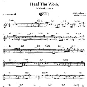 萨克斯谱 | Heal The World