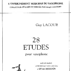 萨克斯谱 | 拉库尔萨克斯管练习曲28首 1—5