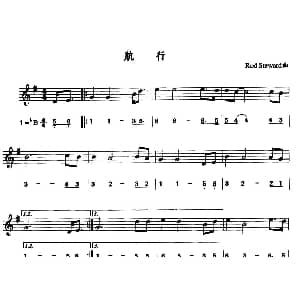 萨克斯谱 | 航行 线简谱对照版
