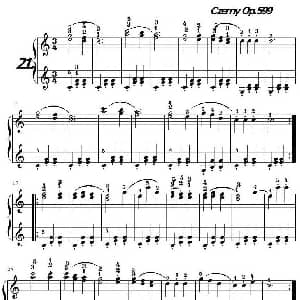 车尔尼练习曲 OP.599之021 030 钢琴谱