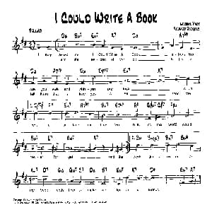 I COULO WRITE A BOOK 降B爵士乐谱