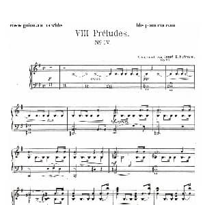 Eight Preludes Op.30 钢琴谱 约瑟夫 卡西马 霍夫曼 Josef Casimir Hofmann