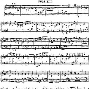 巴赫 平均律钢琴曲集 第二卷 之赋格曲 钢琴谱 巴赫