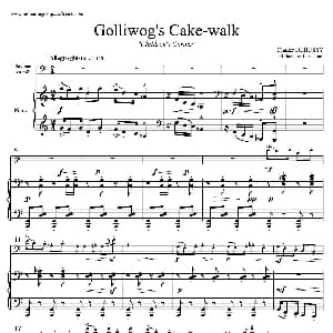 萨克斯谱 | 木偶步态舞 上低音萨克斯 钢琴伴奏 德彪西