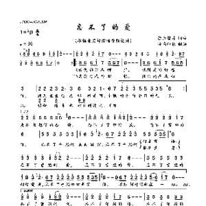 忘不了的爱_歌曲简谱_词曲:轻云望月 轻云望月