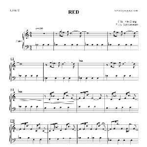 RED 钢琴谱 Rob Simonsen Vito Zhang 听编