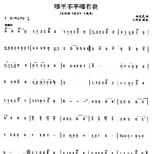 笛子谱 | 哪里不平哪有我 金复载