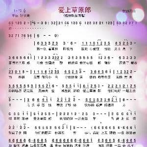 爱上草原郎_歌谱投稿_词曲:侯强 侯强