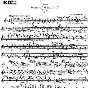 小提琴谱 | Violin Sonata Op.57