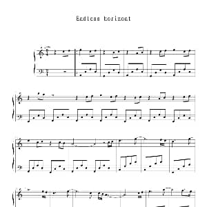 Endless horizon 钢琴谱 班得瑞 Bandari