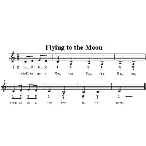 Flying To The Moon_外国歌谱
