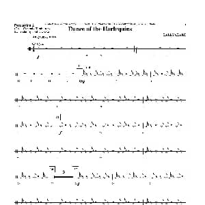Dance of Harlequins 打击乐组Perc 2分谱